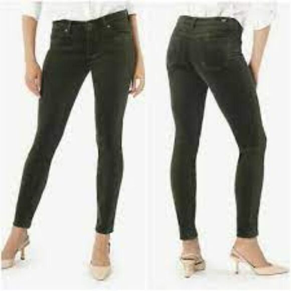 KUT FROM THE KLOTH HIGH RISE DIANA SKINNY FAB AB SKINNY CORD IN GRAY SIZE 4 - Picture 1 of 10